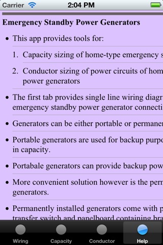 Emergency Generator Selection Guide screenshot 4