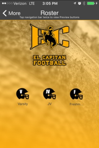 El Capitan Football app screenshot 3