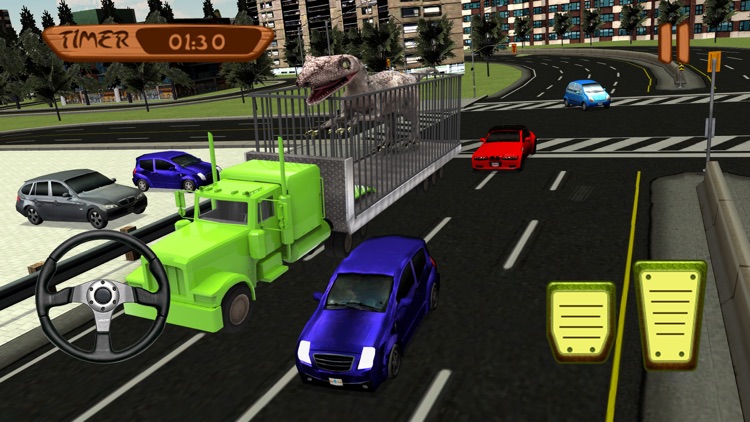 Angry Dinosaur Zoo Transport & Truck Drive games