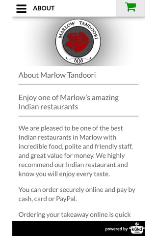 Marlow Tandoori Indian Takeaway screenshot 4