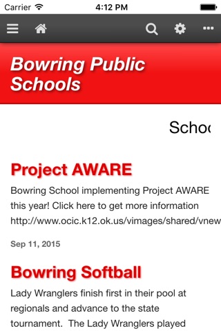 Bowring Public Schools screenshot 2