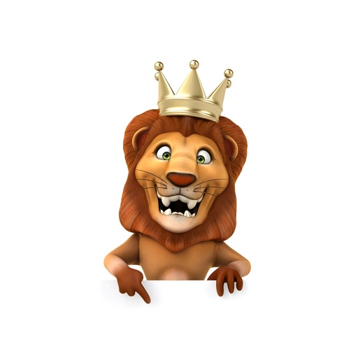 King Lion Stickers Icon