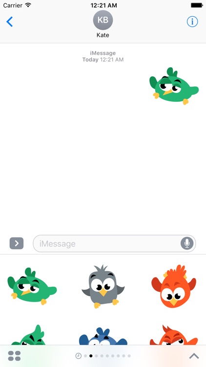 Lazy Bird Stickers for iMessage