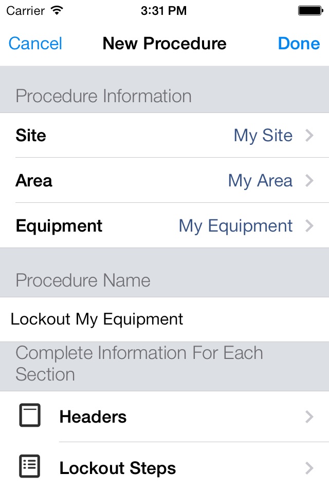 BRADY LINK360 Lockout / Tagout App screenshot 3