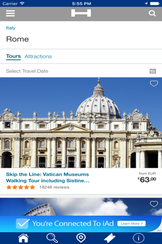 Rome Hotels + Compare and Booking Hotel for Tonight with map and travel tour screenshot 2