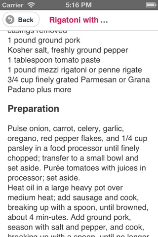 Delicious Pasta Recipes screenshot 3