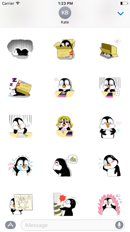 Black Penguin Sticker