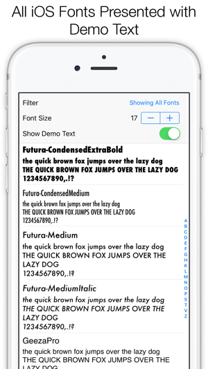 Font Viewer, Test System Fonts on your D