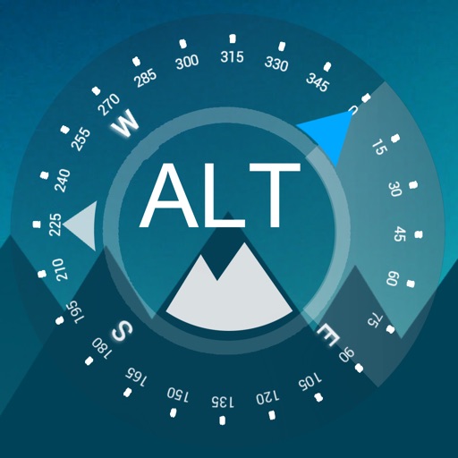 Altimeter PRO (Compass Weather Air Density Track) icon