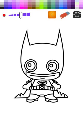 Drawing and Coloring For Kid Bat Hero Version screenshot 2
