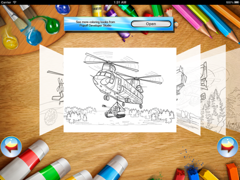 Вертолеты - Раскраска screenshot 3