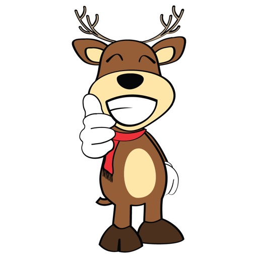 Funny Deer Cartoon Emotions Stickers icon