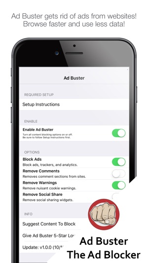 Ad Buster - The Ad Blocker