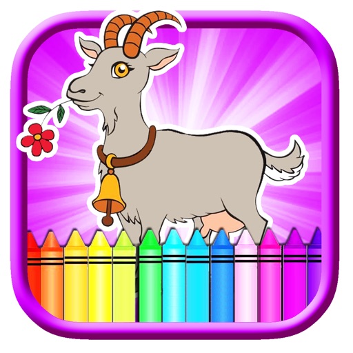 Paint Goat Boom Coloring Book Kids Game Version icon