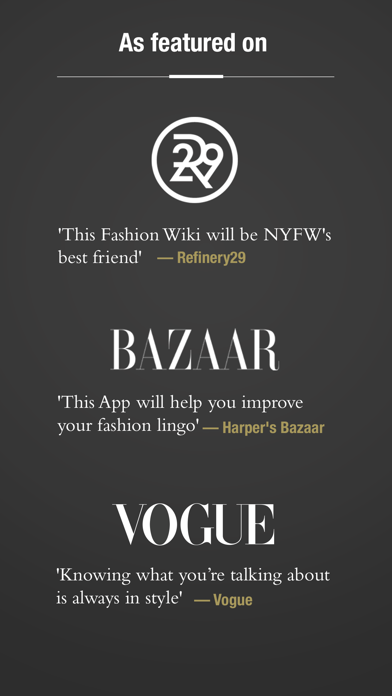 FAD - The ultimate Fashion Dictionary Screenshot 1