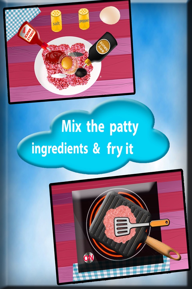 Burger Maker Chef Cooking Game screenshot 3
