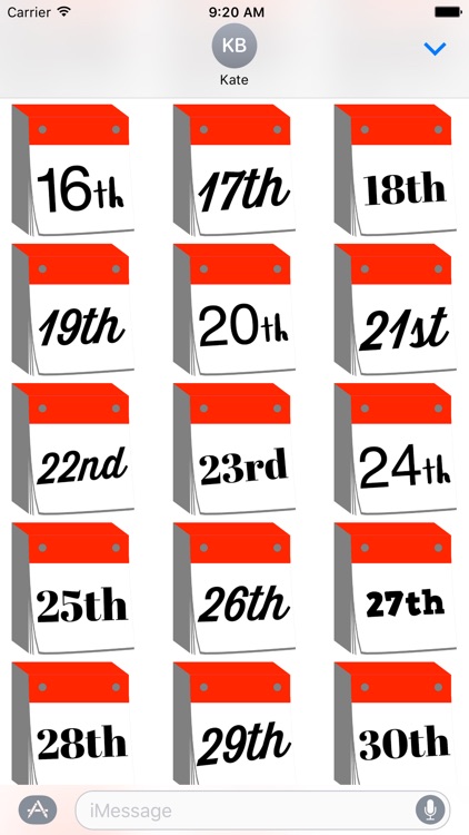 DayCals: Ordinal Perpetual Calendar Stickers screenshot-3