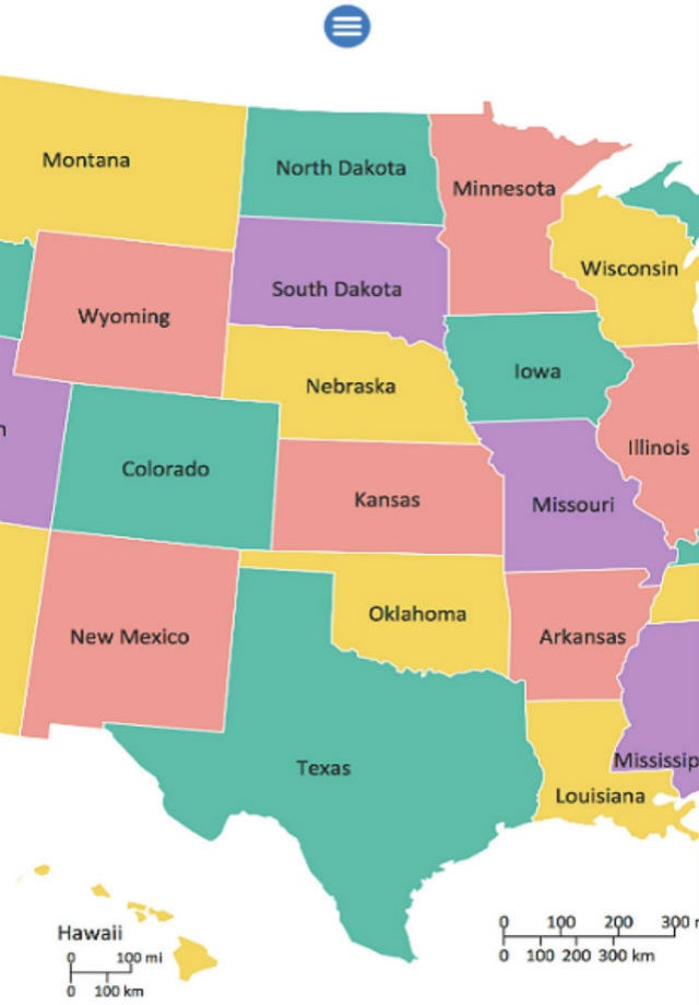 USA Capital Cities and Map screenshot 2