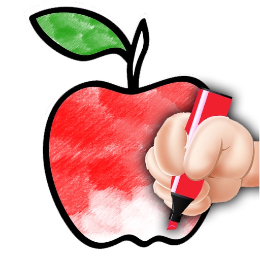 My First Fruit Coloring Book - Free Fruit Learning iOS App