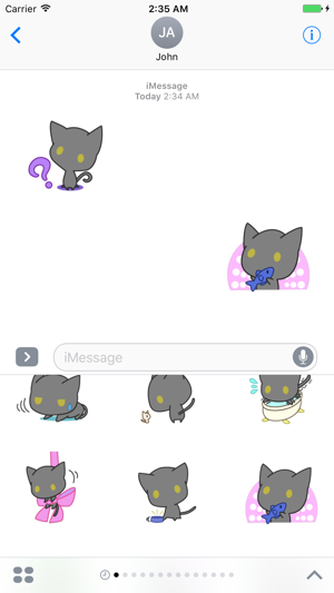 Black Cat Stickers pack for iMessage(圖2)-速報App