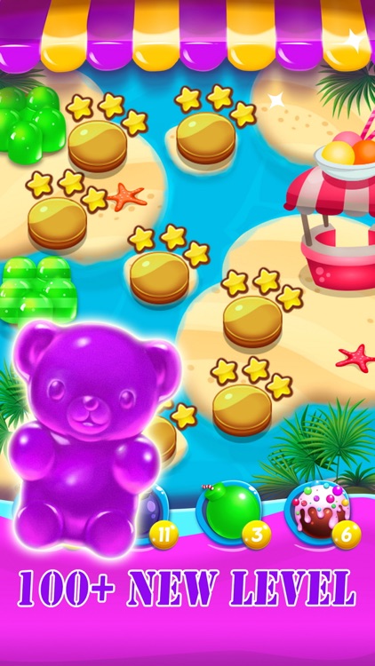 Candy Jelly Bears - For match 3 sweet bear puzzle