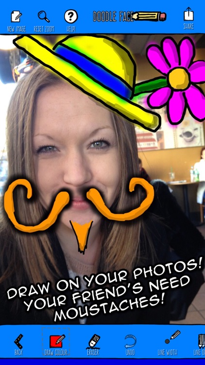 Doodle Face! Draw something silly on your photos!