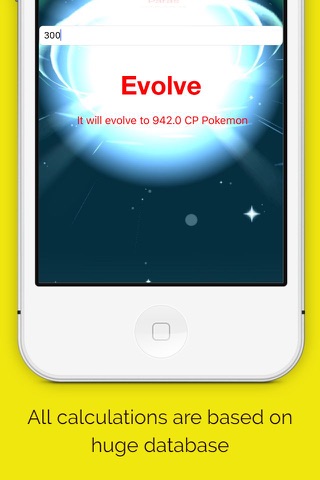 Evolve Calculator for Pokemon Go - CP Calculator for see how much your Pokemon will gain CP after evolution screenshot 2