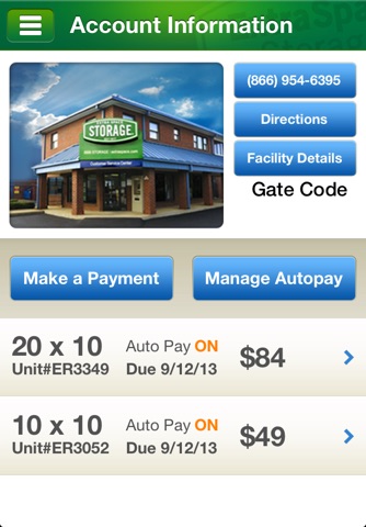 Extra Space Storage Account Manager screenshot 3