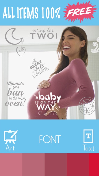 Baby Milestone Stickers Pregnancy Pic Editor Maker