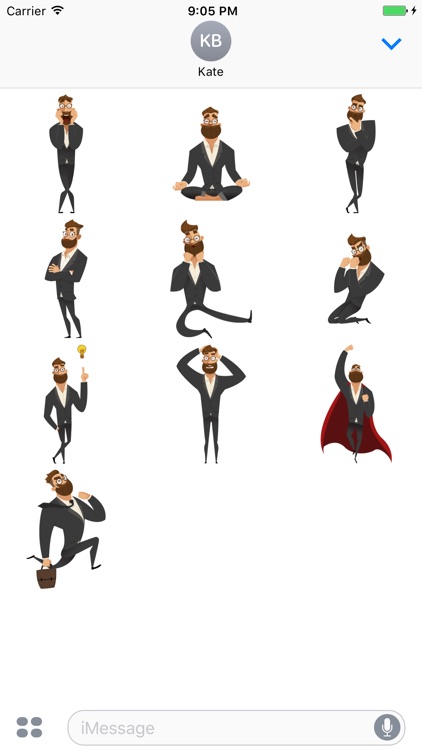 Funny Businessman Stickers