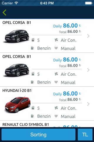 Rent A Car, Araç Kiralama by Tasit.com screenshot 3