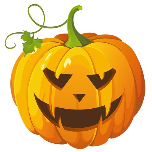 Halloween Stickers, Cards: Share on Social Media Icon