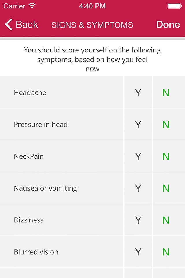 Concussion Smart screenshot 3