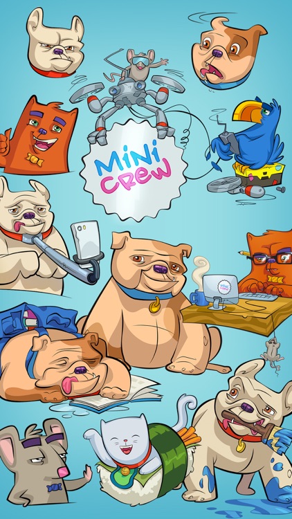 ToonQuest: Minicrew Stickers