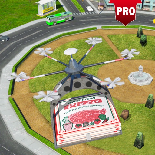 未来のドローンピザデリバリーPRO クワッドヘリコプターゲーム