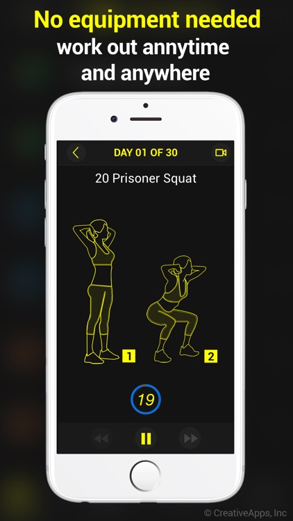 30 Day Squats Trainer Pro screenshot-3