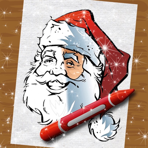 Paint Christmas Sketch in Idyllic Color.ing Book iOS App