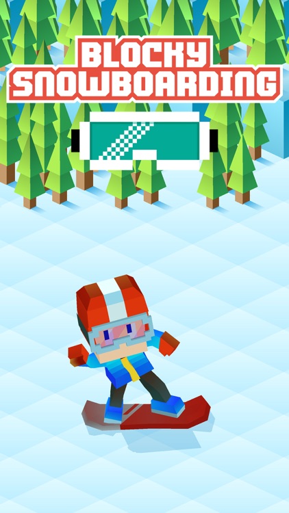 Blocky Snowboarding screenshot-0