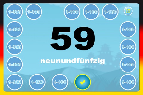 Flashcards and Games Of Number 1 - 100 German screenshot 4