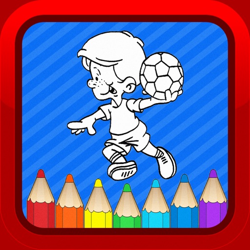 Soccer Football Kids Coloring Books Games for Kids Icon