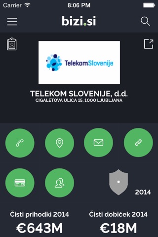 Poslovni imenik bizi.si screenshot 3