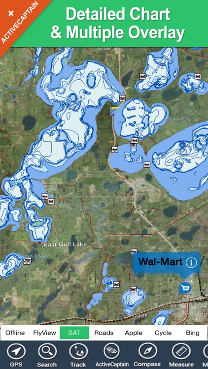 Lake Minnetonka HD GPS maps offline fishing charts