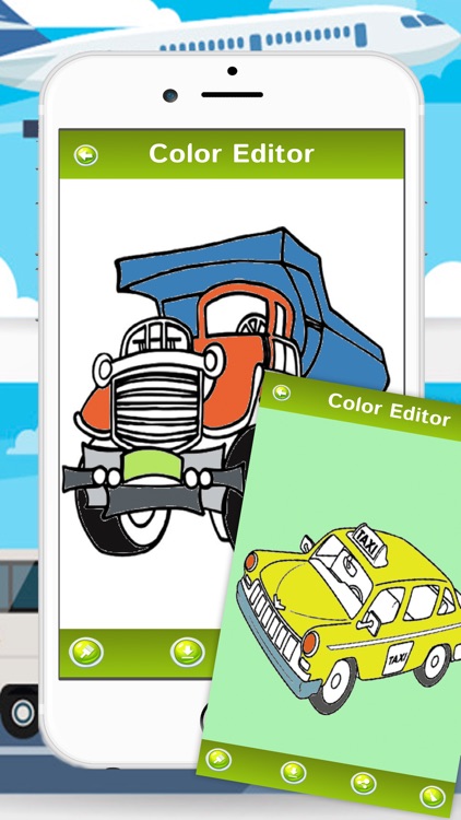 Vehicles Car Train Drawing Colouring For Kids