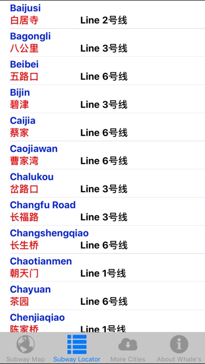 Whale's Chongqing Metro Subway Map 鲸重庆地铁地图