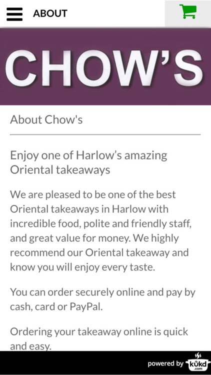 Chow's Mexican Takeaway CM17 0AT screenshot-3