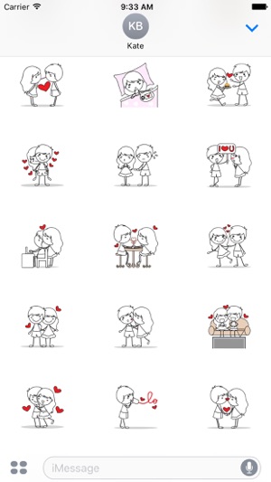 Love Couple sticker for iMessage by AMSTICKERS(圖2)-速報App