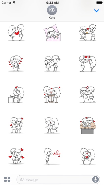 Love Couple sticker for iMessage by AMSTICKERS