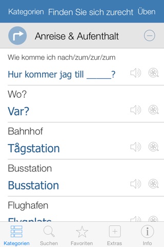 Swedish Video Dictionary - Translate, Learn and Speak with Video Phrasebook screenshot 2