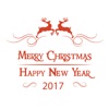 Merry Christmas And Happy New Year - IDC Sticker