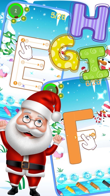 ABC Alphabet Tracing Letters Family For Christmas